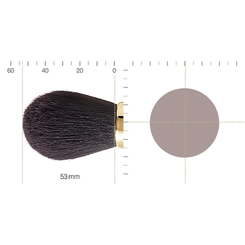【メイクブラシ】BISYODO (L) フィニッシングパウダーブラシ (丸) 53mm | 化粧筆 | ウエダ美粧堂 - Image 4