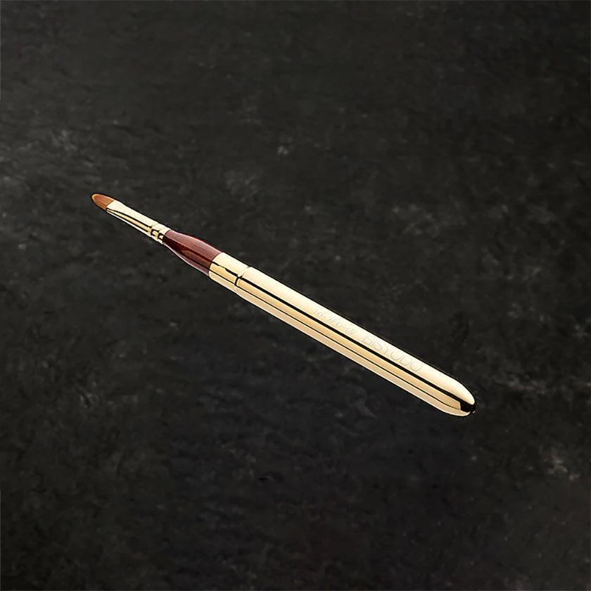 【メイクブラシ】BISYODO (L) ダブルコンシーラーブラシ (丸平 9mm / 丸 8 mm) | 化粧筆 | ウエダ美粧堂 - Image 2