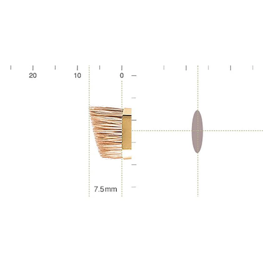 【メイクブラシ】BISYODO (L) アイブローブラシ (アングル) 7.5mm | 化粧筆 | ウエダ美粧堂 - Image 4
