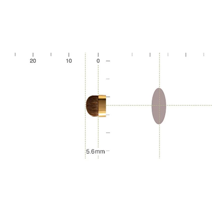 【メイクブラシ】BISYODO (L) アイブロースマッジャー (丸平) 5.6mm | 化粧筆 | ウエダ美粧堂 - Image 4