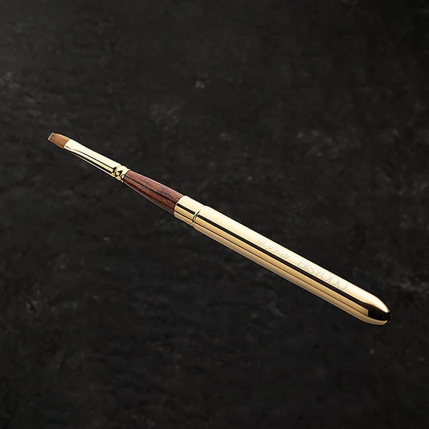 【メイクブラシ】BISYODO (L) キャップ付リップブラシ (平) 10mm | 化粧筆 | ウエダ美粧堂 - Image 2