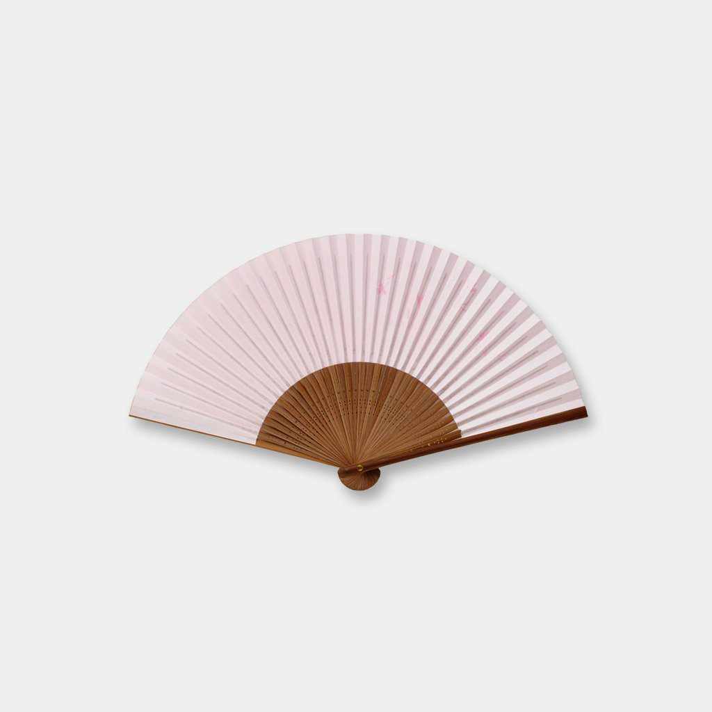 【扇子】女物 紙扇 桃地 撫子 | 京扇子 | 大西常商店 - Image 2