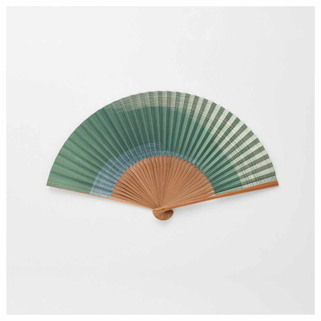 【扇子】男物 紙扇 霞 松色 | 京扇子 | 大西常商店 - Image 2