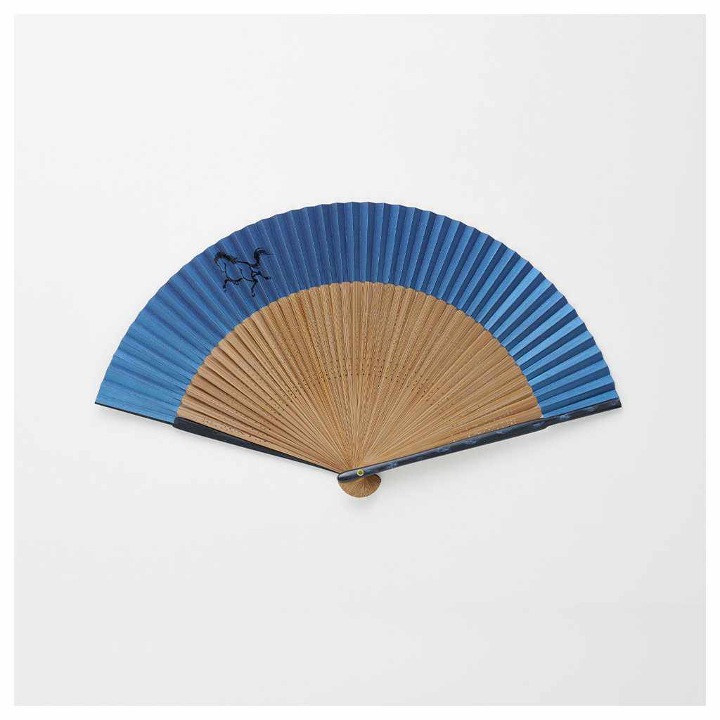 【扇子】男物 紙扇 跳ね馬 大短地 | 京扇子 | 大西常商店 - Image 2