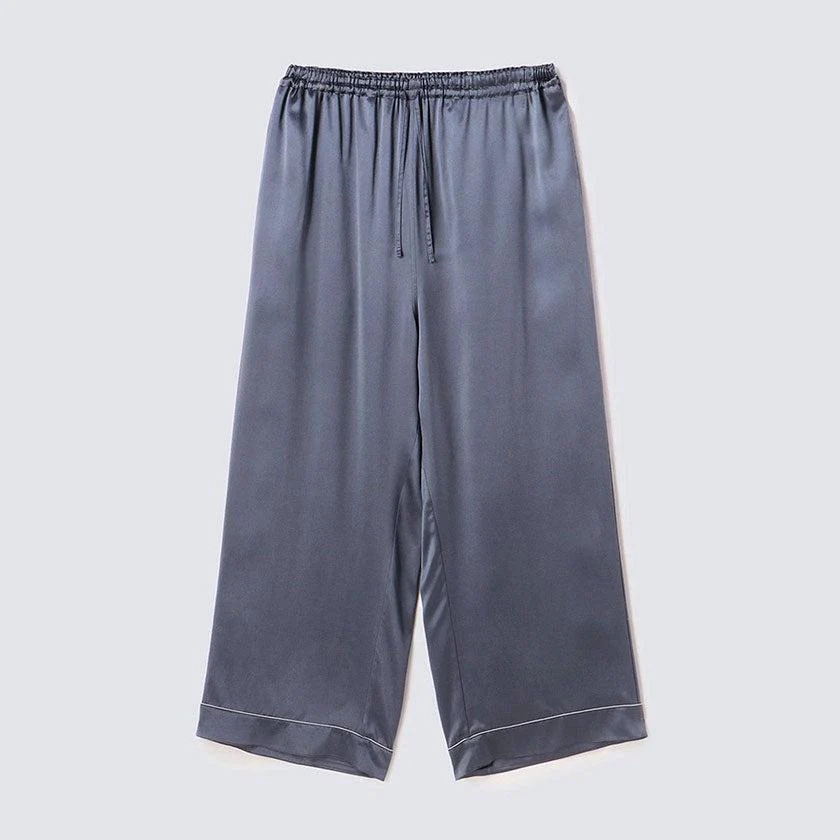 【パジャマ】シルク チャコールグレー セットアップ | Foo Tokyo - Image 6