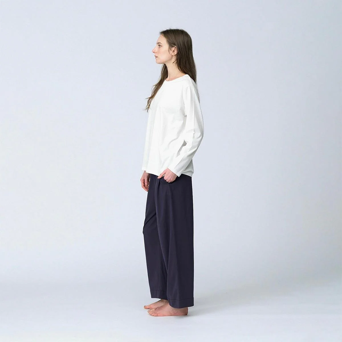 【Tシャツ】ウィメンズ シルクコットンロングスリーブTシャツ | Foo Tokyo - Image 3