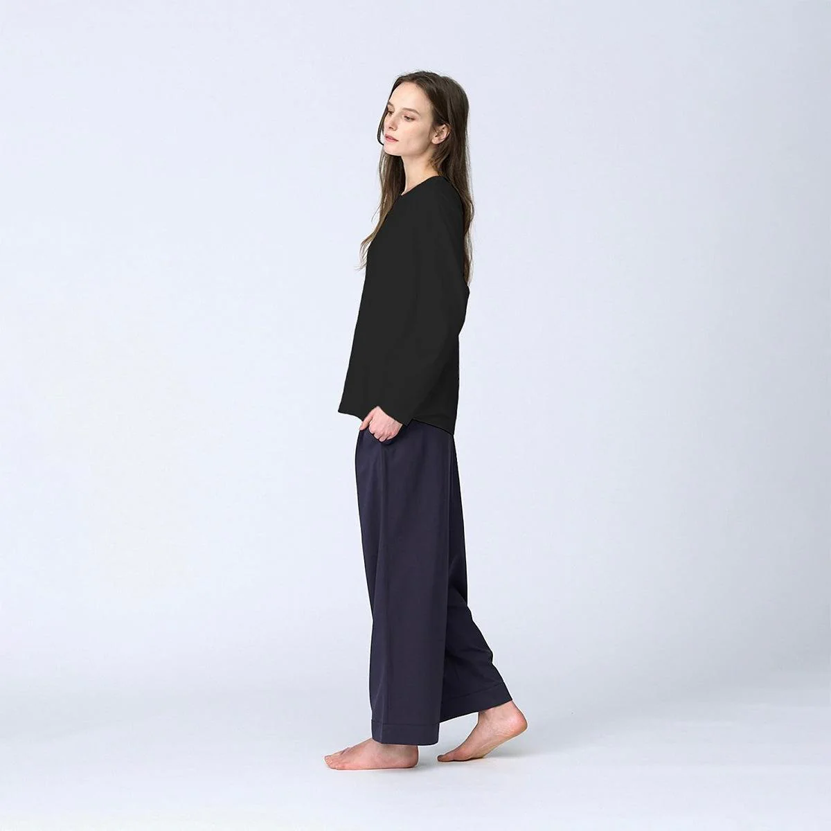 【Tシャツ】ウィメンズ シルクコットンロングスリーブTシャツ | Foo Tokyo - Image 6