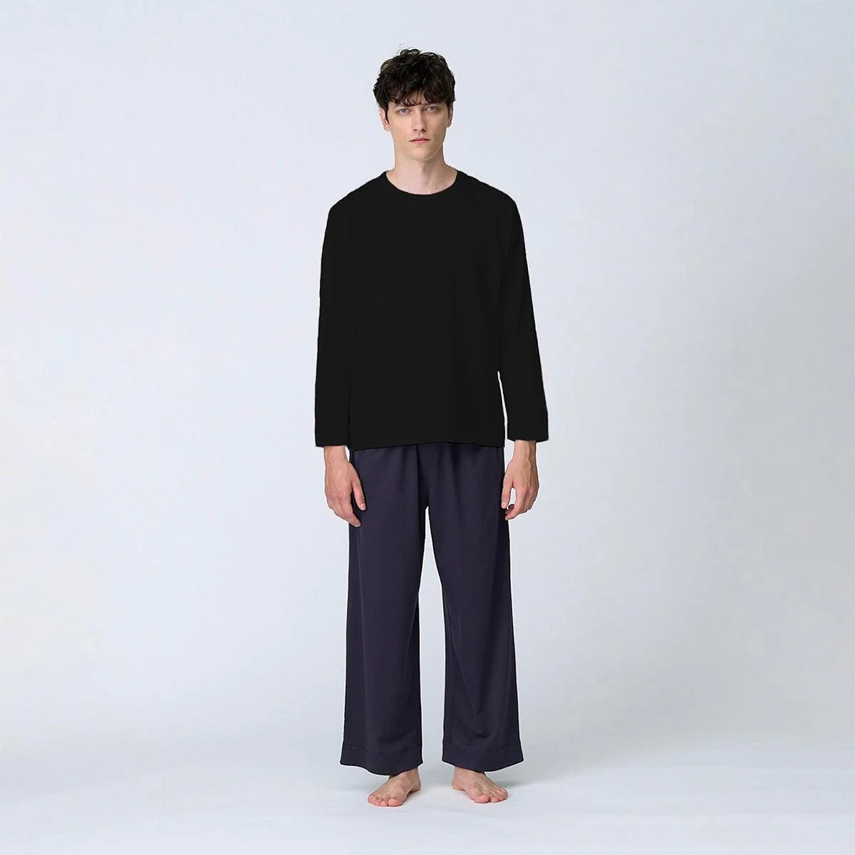【Tシャツ】メンズ シルクコットンロングスリーブTシャツ | Foo Tokyo - Image 5