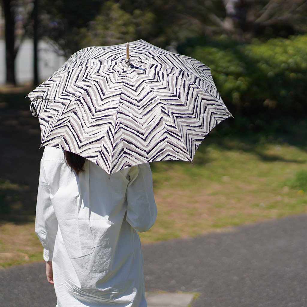 【日傘】スター グレー (栗木)｜手捺染 - Image 11