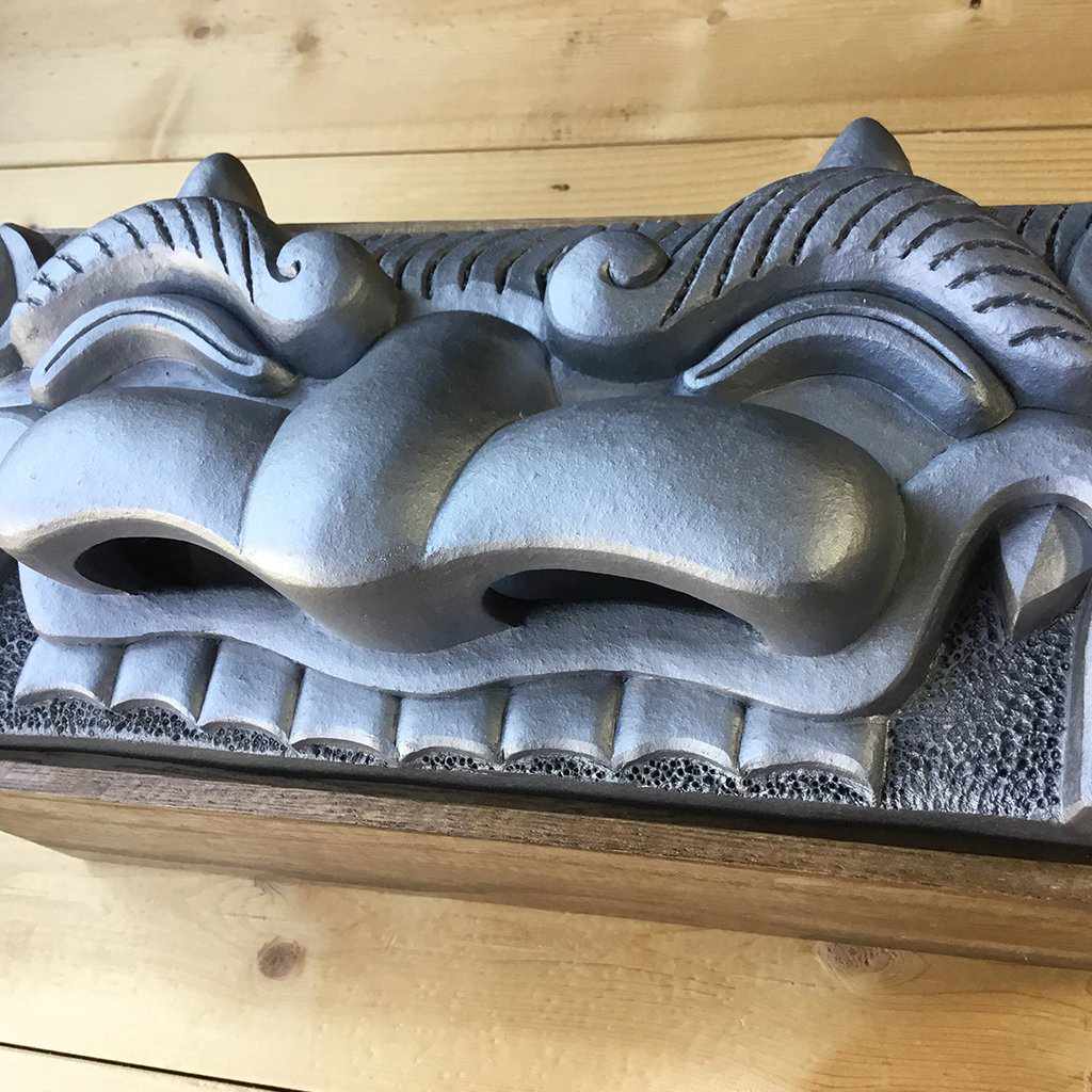 【三州鬼瓦】鬼福製鬼瓦所 ティッシュケース（笑顔の鬼瓦） - Image 7
