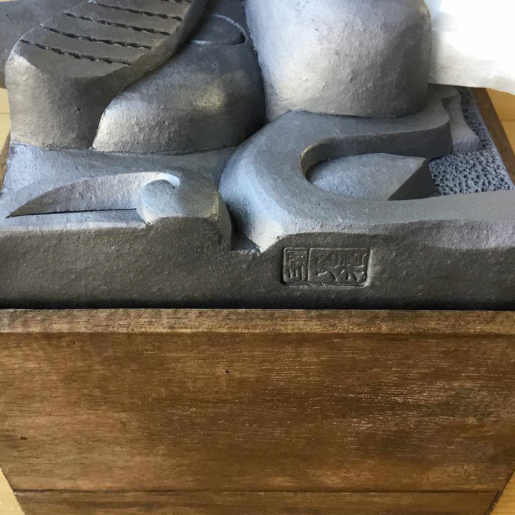 【三州鬼瓦】鬼福製鬼瓦所 ティッシュケース（睨んだ顔の鬼瓦） - Image 7