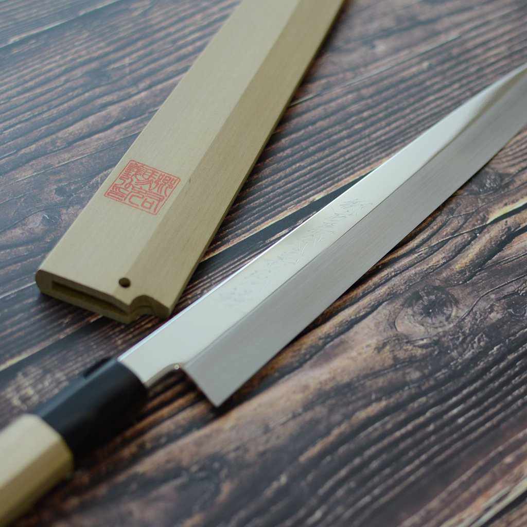 【柳刃包丁】270mm INOX本焼 鏡面仕上げ | 堺刃物 | 山脇刃物製作所 - Image 9