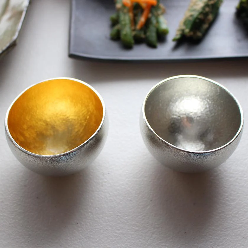 【盃】Kuzushi - Yure - 小 錫・金箔セット | 鋳物 | 能作 - Image 9