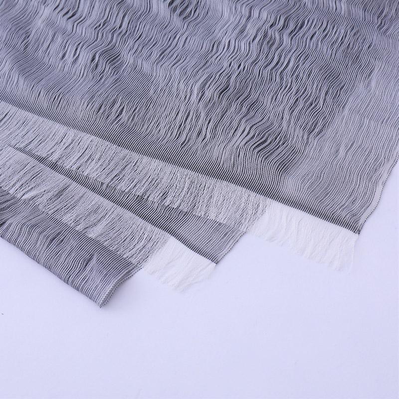 【ストール】比礼 涼 (ブラック) | 博多織 | OKANO - Image 4