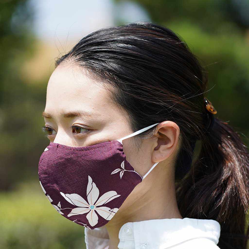 【マスク】KINUMASK 丸形 (男女兼用) C | 京友禅 - Image 2