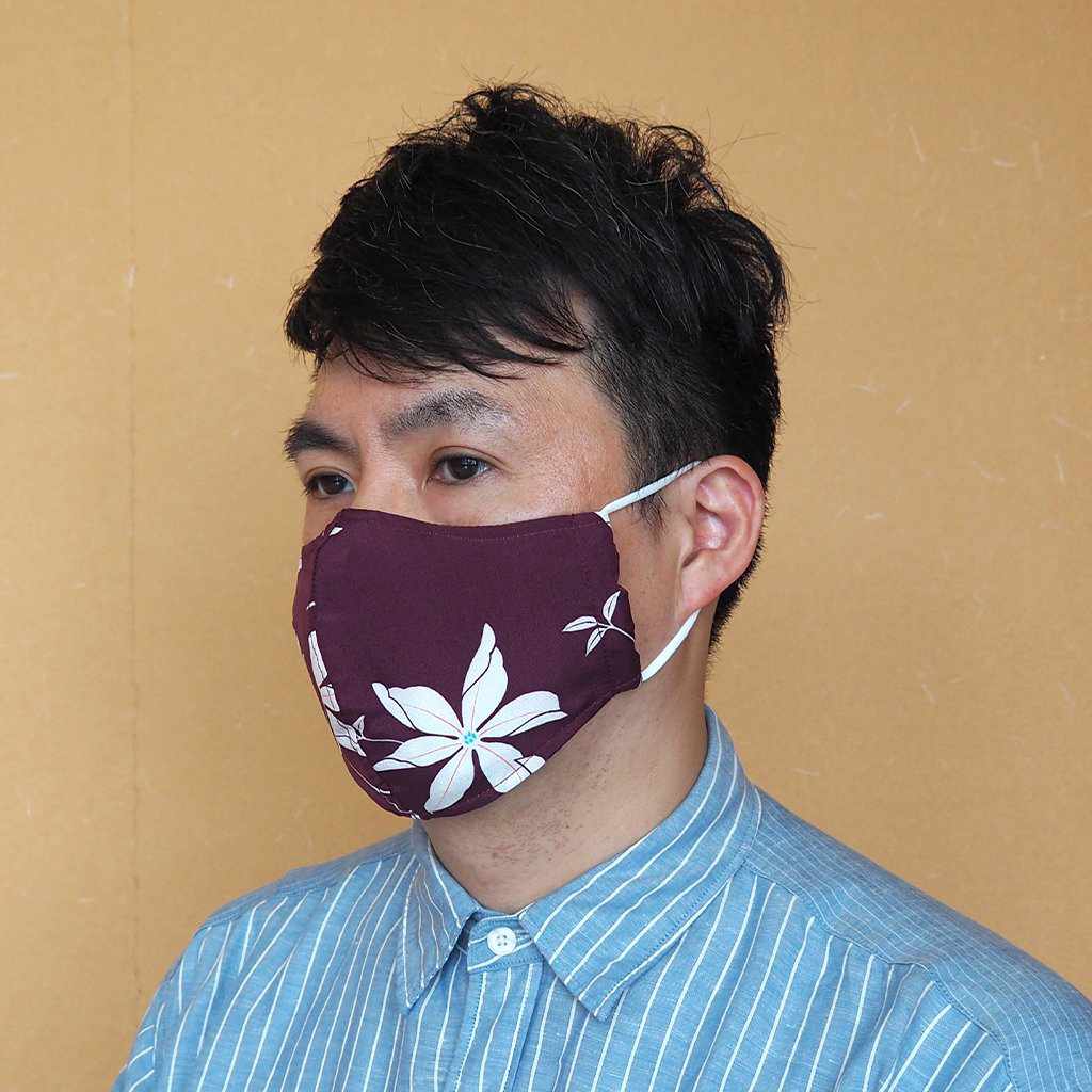 【マスク】KINUMASK 丸形 (男女兼用) C | 京友禅 - Image 4