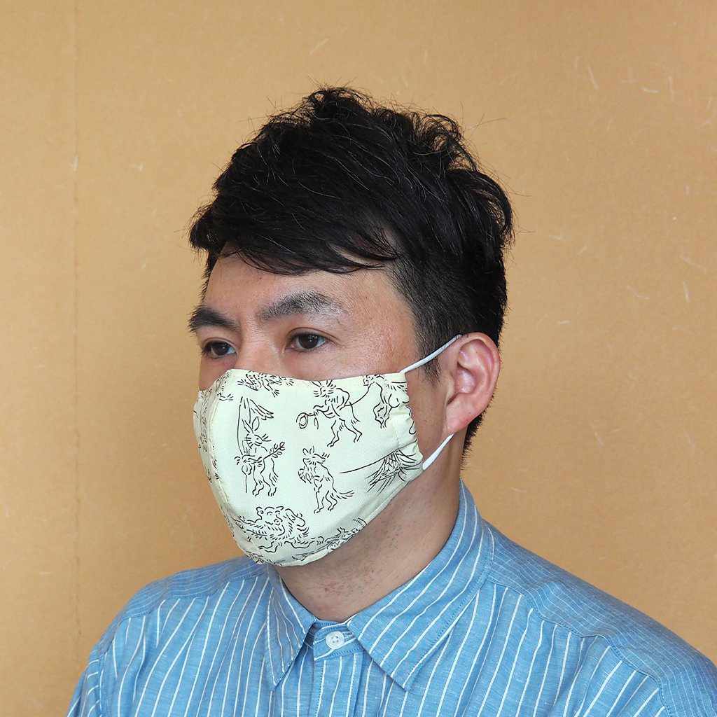 【マスク】KINUMASK 丸形 (男女兼用) I | 京友禅 - Image 3