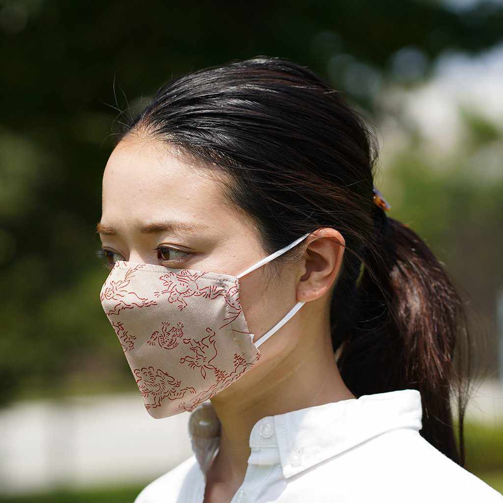 【マスク】KINUMASK 角型 (男女兼用) A | 京友禅 - Image 2