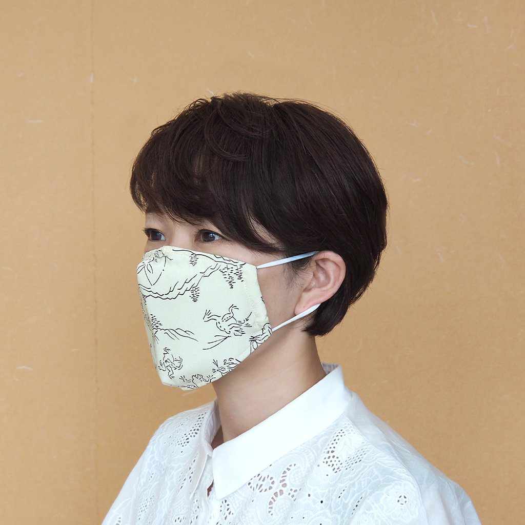 【マスク】KINUMASK 角型 (男女兼用) C | 京友禅 - Image 3