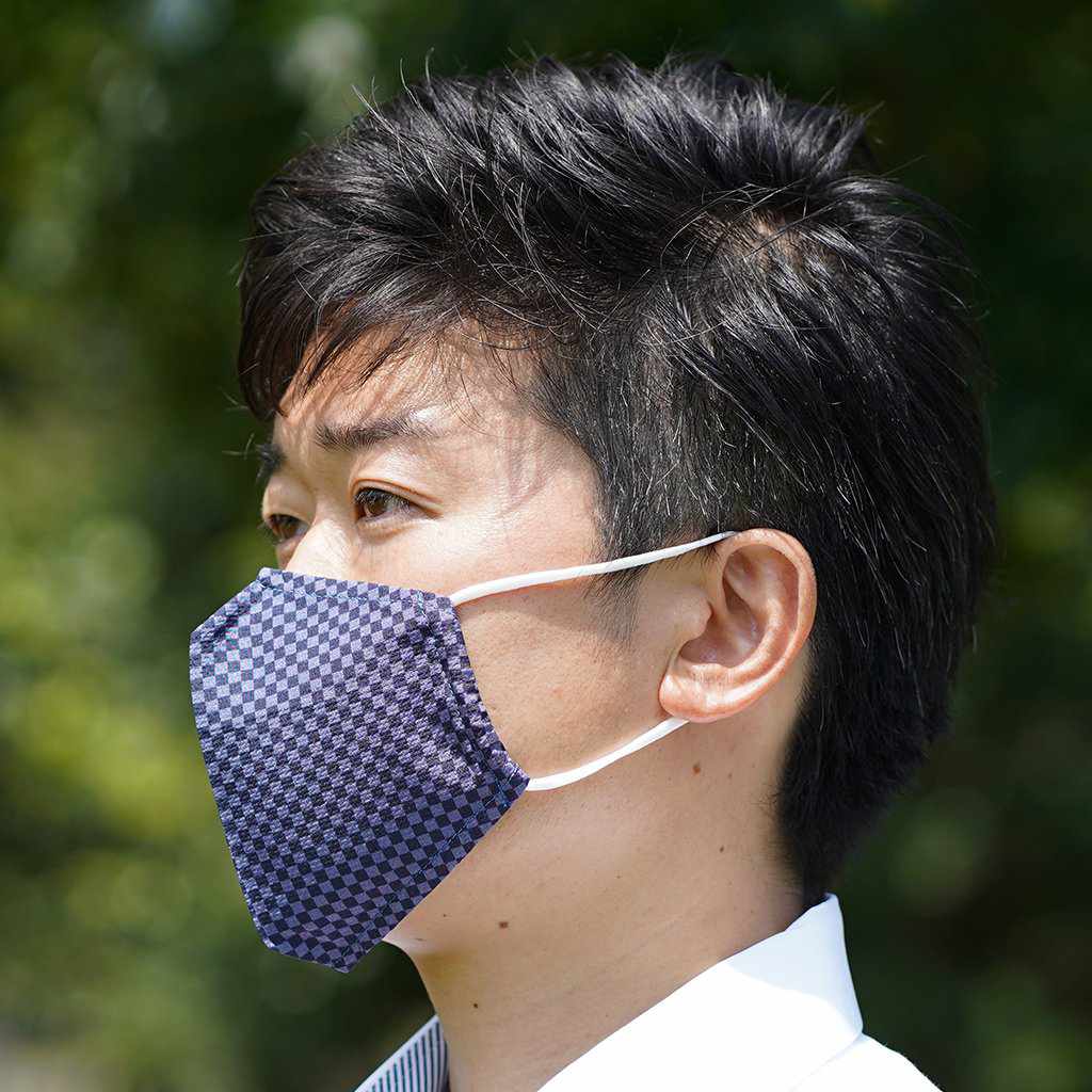 【マスク】KINUMASK 角型 (男女兼用) E | 京友禅 - Image 2