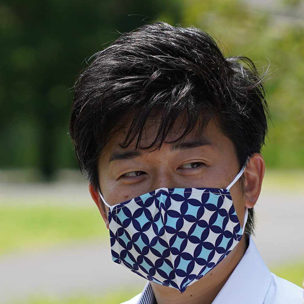 【マスク】KINUMASK 角型 (男女兼用) H | 京友禅 - Image 2