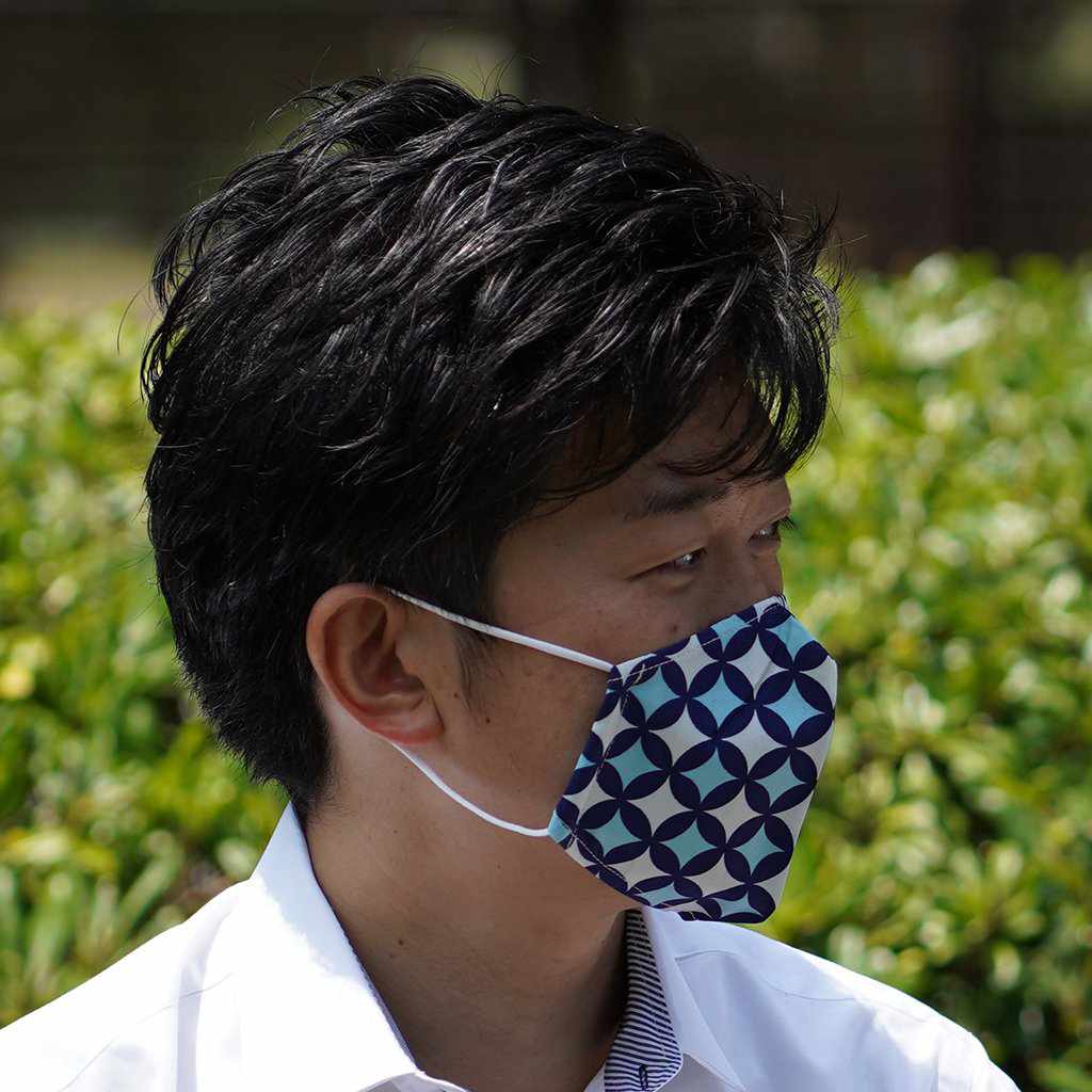 【マスク】KINUMASK 角型 (男女兼用) H | 京友禅 - Image 3