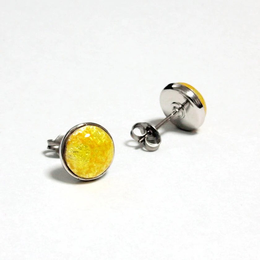 【ピアス】丸 8mm 透 (Suke) 全6色 | 無線銀貼七宝 - Image 2
