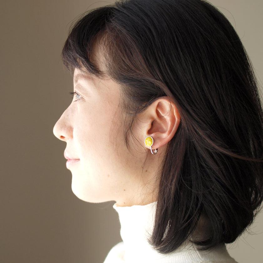【イヤリング】丸10mm 透 (Suke) 全6色 | 無線銀貼七宝 - Image 6