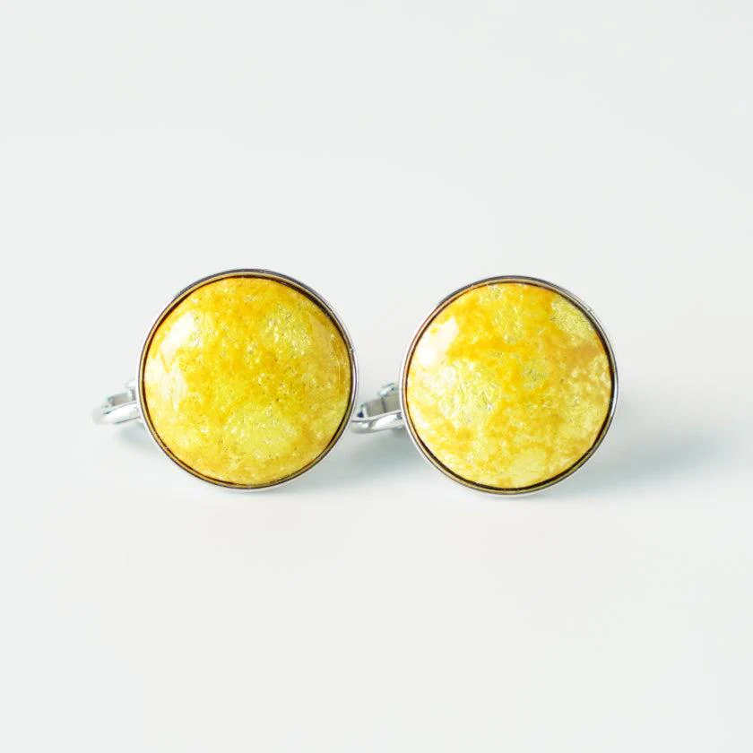 【イヤリング】丸15mm 透(Suke) 全6色 | 無線銀貼七宝 - Image 10