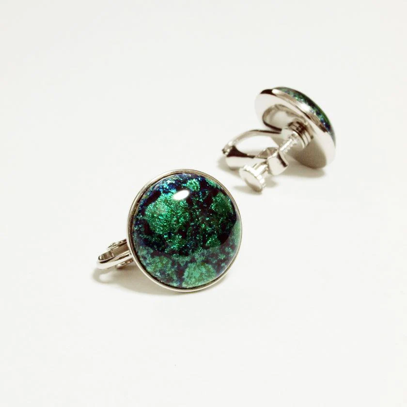 【イヤリング】丸15mm 透(Suke) 全6色 | 無線銀貼七宝 - Image 8