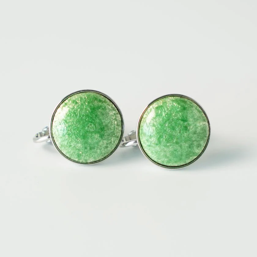 【イヤリング】丸15mm 透(Suke) 全6色 | 無線銀貼七宝 - Image 9