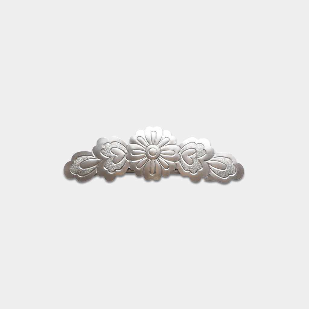 【バレッタ】宝相華打出 シルバー | 尾張仏具 - Image 3