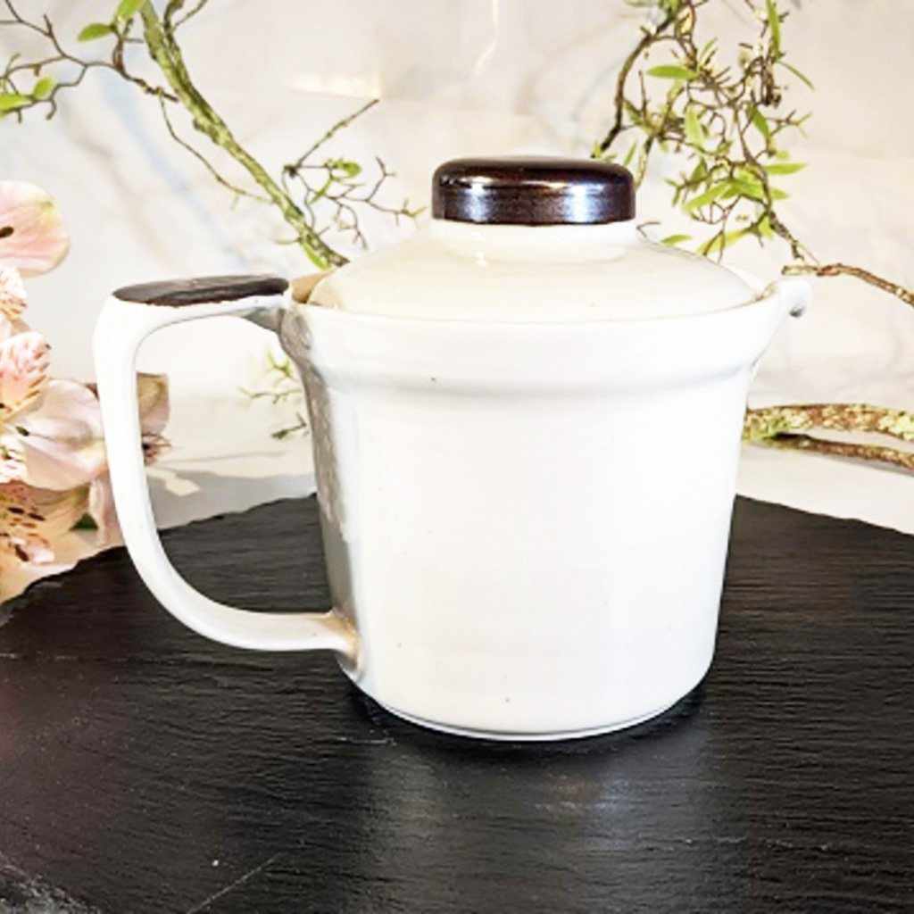 【美濃焼】マルモ加藤陶器 広口ポット 粉引 (アミ付) - Image 10