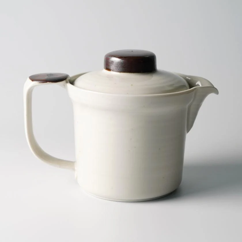 【美濃焼】マルモ加藤陶器 広口ポット 粉引 (アミ付) - Image 8