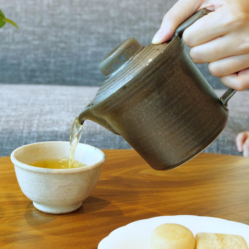 【美濃焼】マルモ加藤陶器 広口ポット 黒銀彩 (アミ付) - Image 2