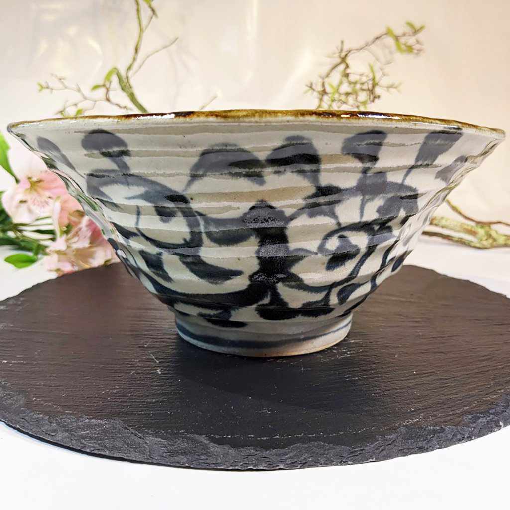 【美濃焼】マルモ加藤陶器 タコ唐草 7寸菓子鉢 - Image 2