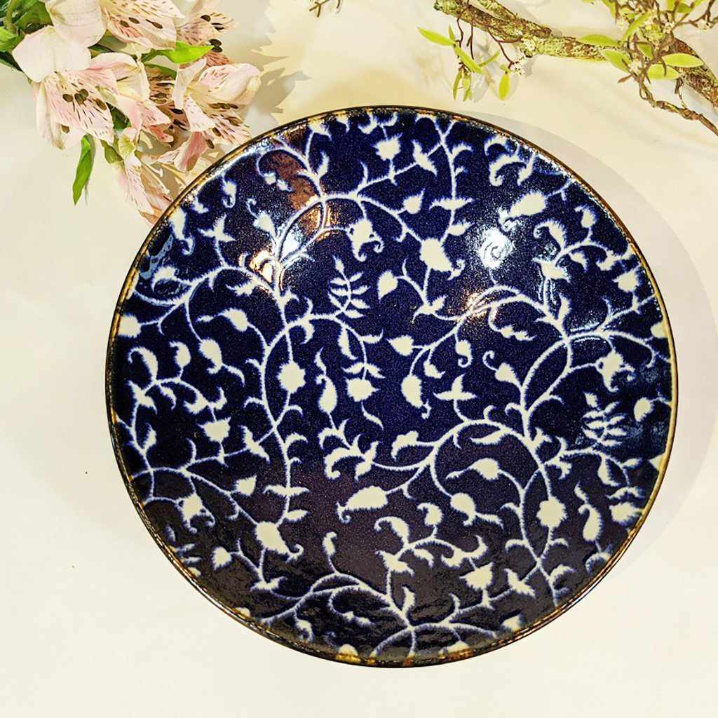 【美濃焼】マルモ加藤陶器 おふけ花唐草 8.0めん鉢 - Image 3