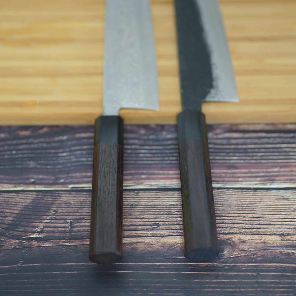 【三徳包丁】本鍛造 黒打 三徳包丁 (青紙スーパー鋼) 170mm | 越前打刃物 | 鍛冶工房いわい - Image 15
