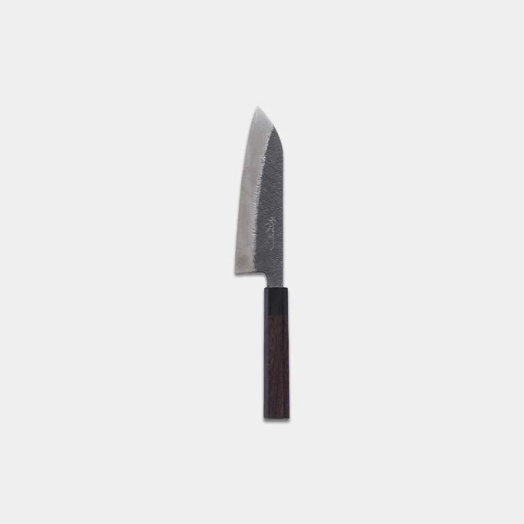 【三徳包丁】本鍛造 黒打 三徳包丁 (青紙スーパー鋼) 170mm | 越前打刃物 | 鍛冶工房いわい - Image 3