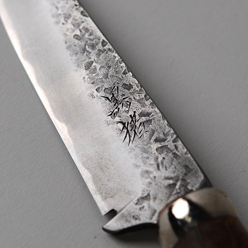 【シースナイフ】黒猪 岩井丈 作 古式鍛錬 静寂 (しじま) Custom Knife | 越前打刃物 | 鍛冶工房いわい - Image 10