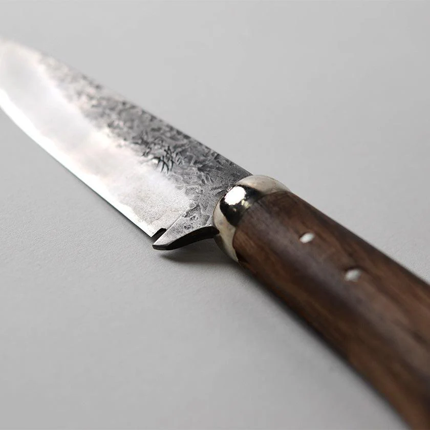 【シースナイフ】黒猪 岩井丈 作 古式鍛錬 静寂 (しじま) Custom Knife | 越前打刃物 | 鍛冶工房いわい - Image 12