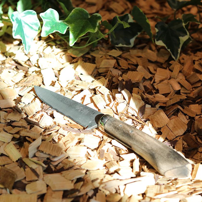 【シースナイフ】黒猪 岩井丈 作 古式鍛錬 静寂 (しじま) Custom Knife | 越前打刃物 | 鍛冶工房いわい - Image 2
