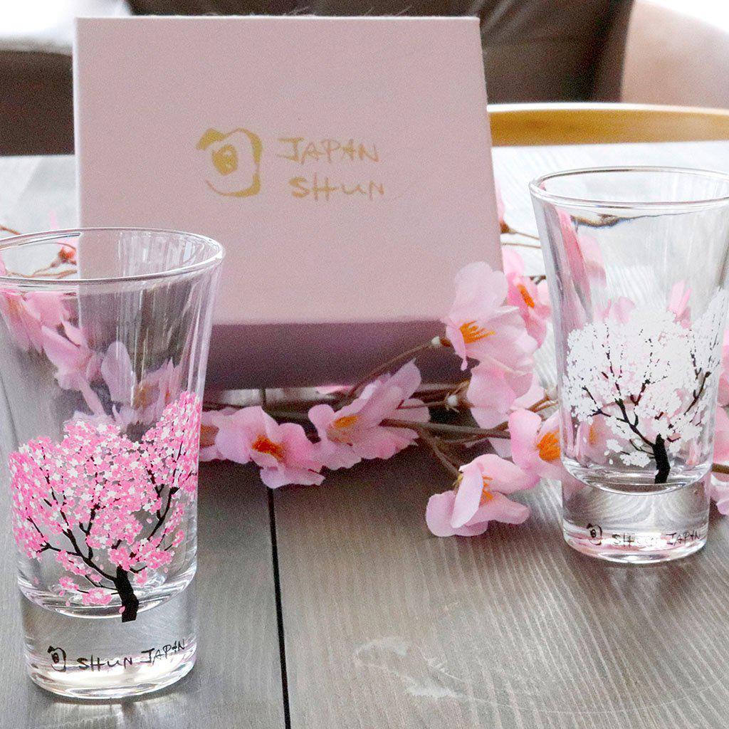 【天開グラス2点セット】冷感 桜 | 丸モ高木陶器 - Image 3