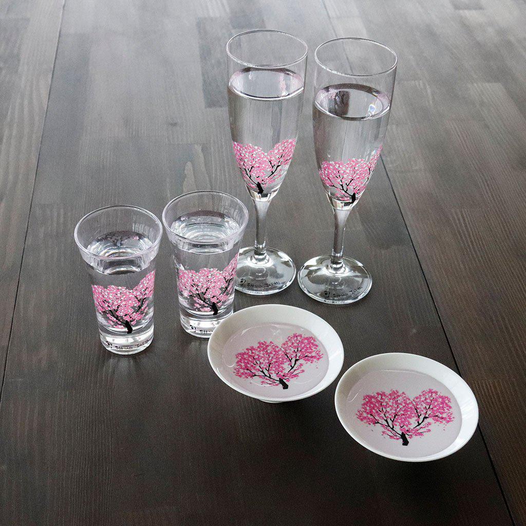 【天開グラス2点セット】冷感 桜 | 丸モ高木陶器 - Image 6