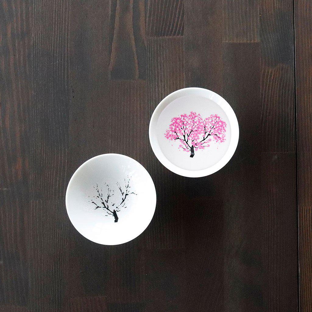 【平盃2点セット】冷感 桜 | 美濃焼 | 丸モ高木陶器 - Image 3