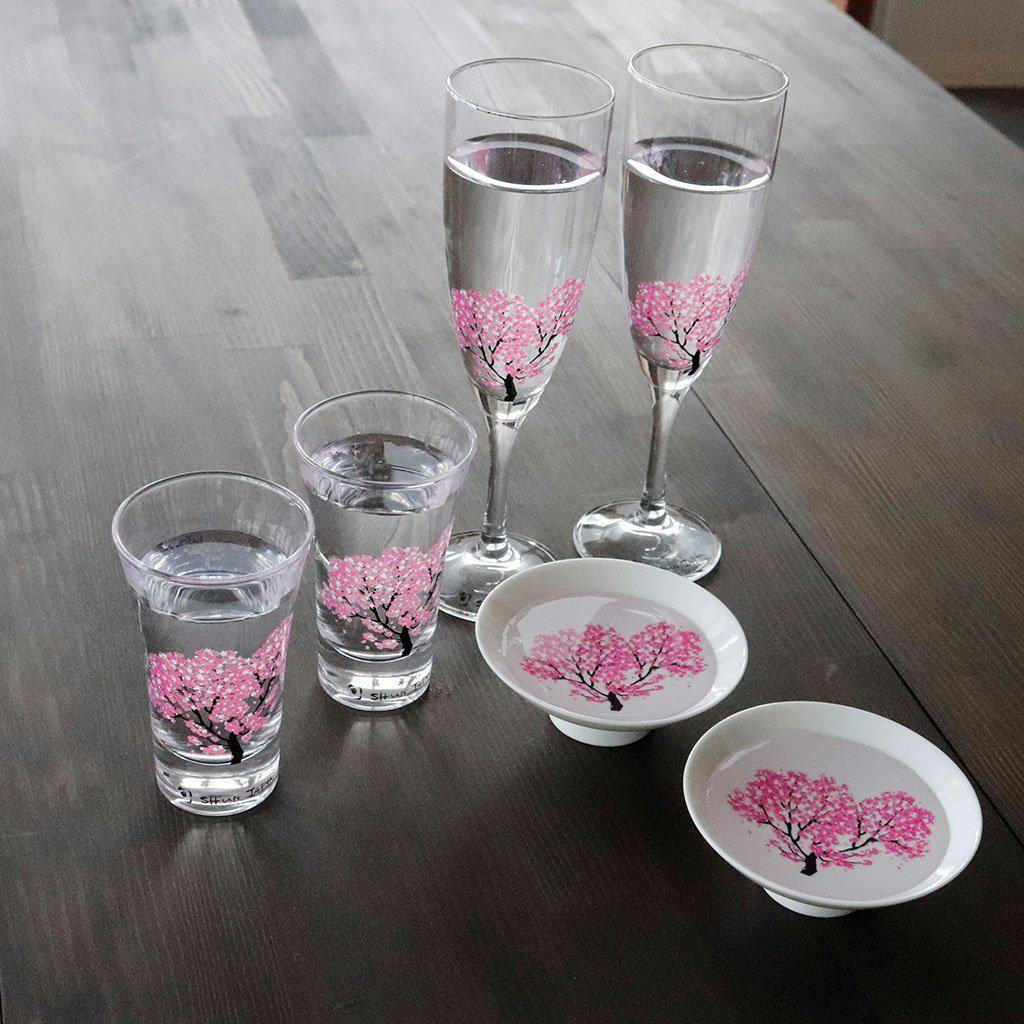 【平盃2点セット】冷感 桜 | 美濃焼 | 丸モ高木陶器 - Image 6