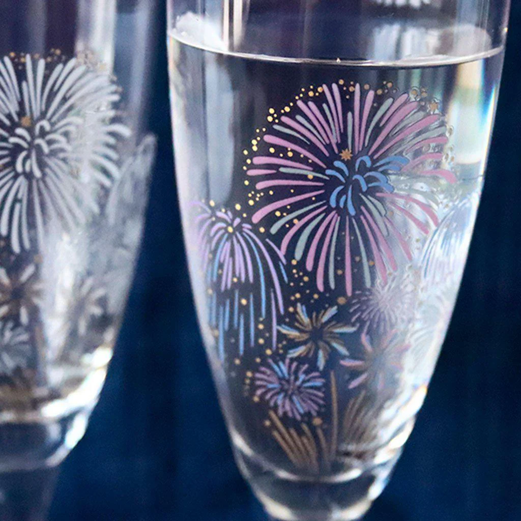 【シャンパングラス2点セット】冷感 花火 | 丸モ高木陶器 - Image 7