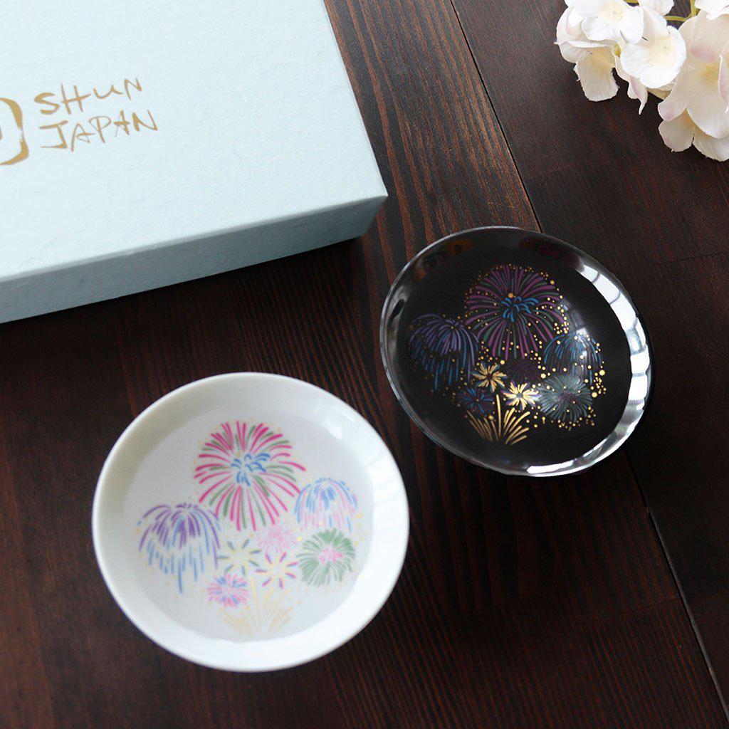 【平盃2点セット】冷感 花火 | 美濃焼 | 丸モ高木陶器 - Image 3