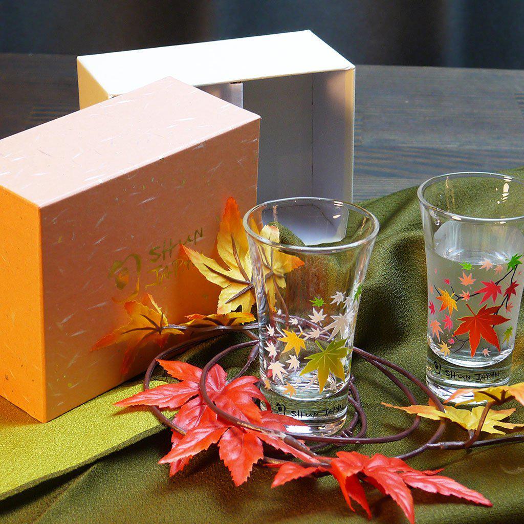 【天開グラス2点セット】冷感 紅葉 | 丸モ高木陶器 - Image 3