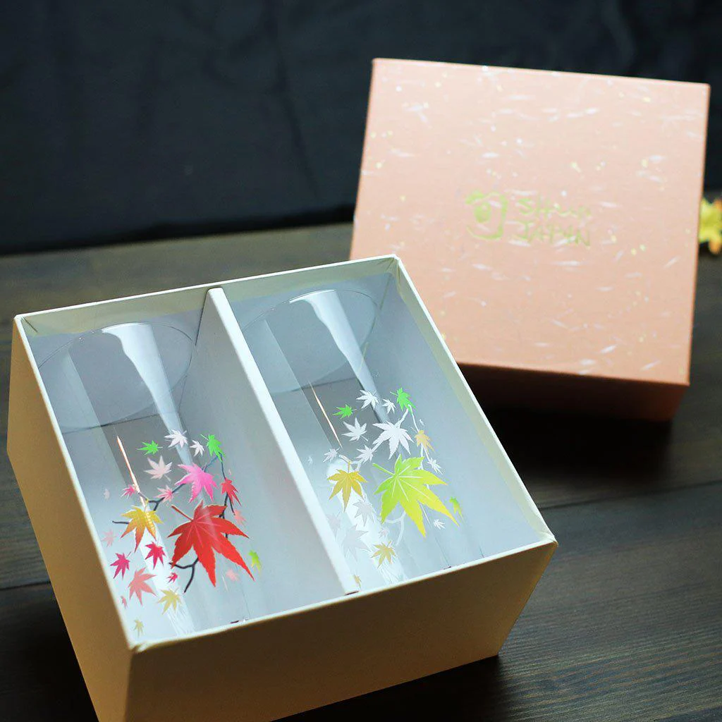 【タンブラーグラス2点セット】冷感 紅葉 | 丸モ高木陶器 - Image 4